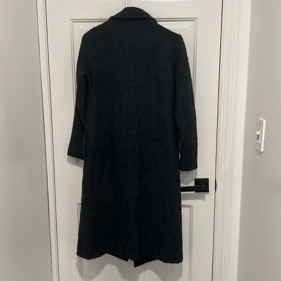 ARITZIA • BABATON oversized alpaca wool cocoon coat jacket in charcoal black XXS - Picture 9 of 9